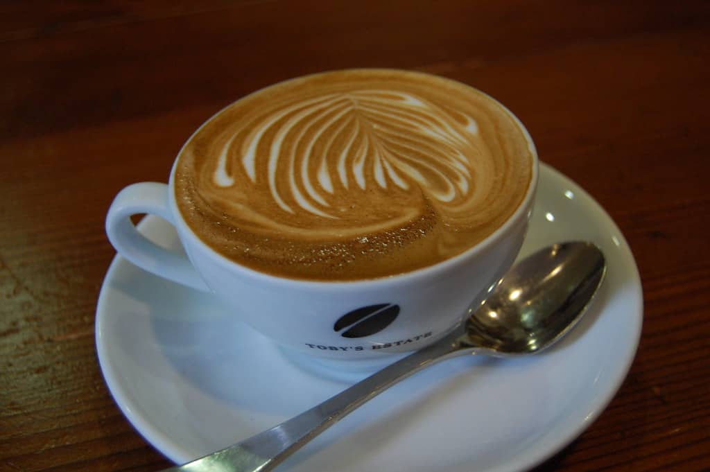 A flat white is a staple in Aussie coffee culture.