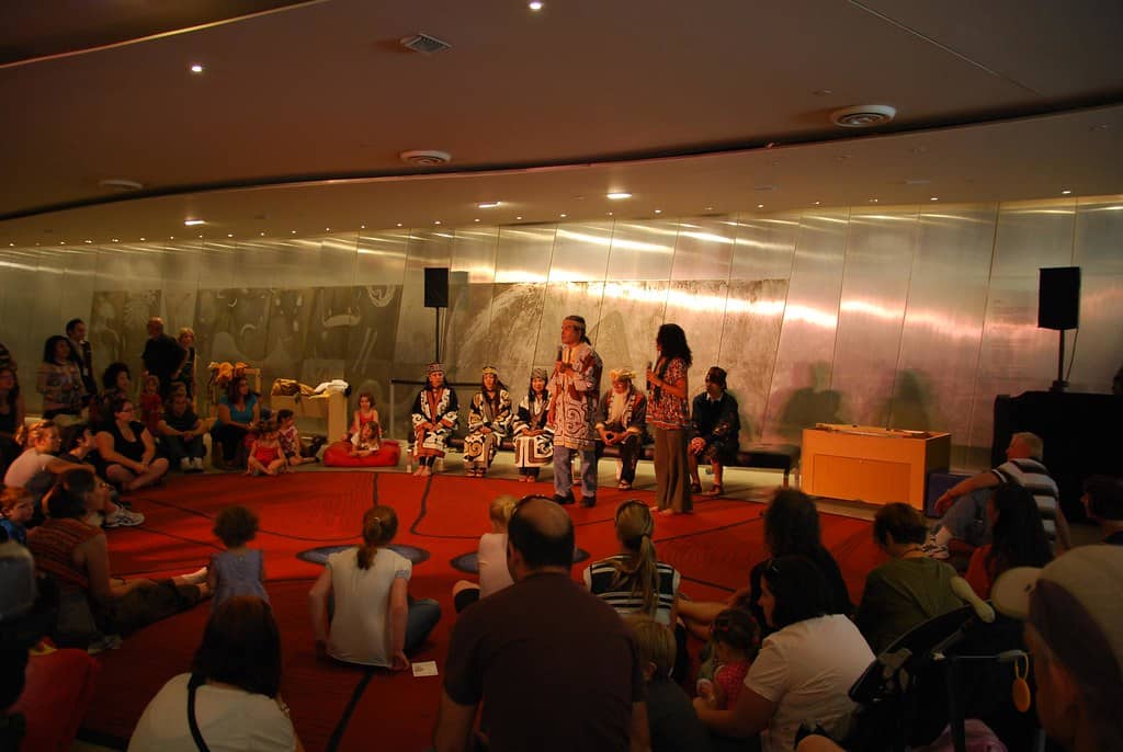 An Ainu cultural event.