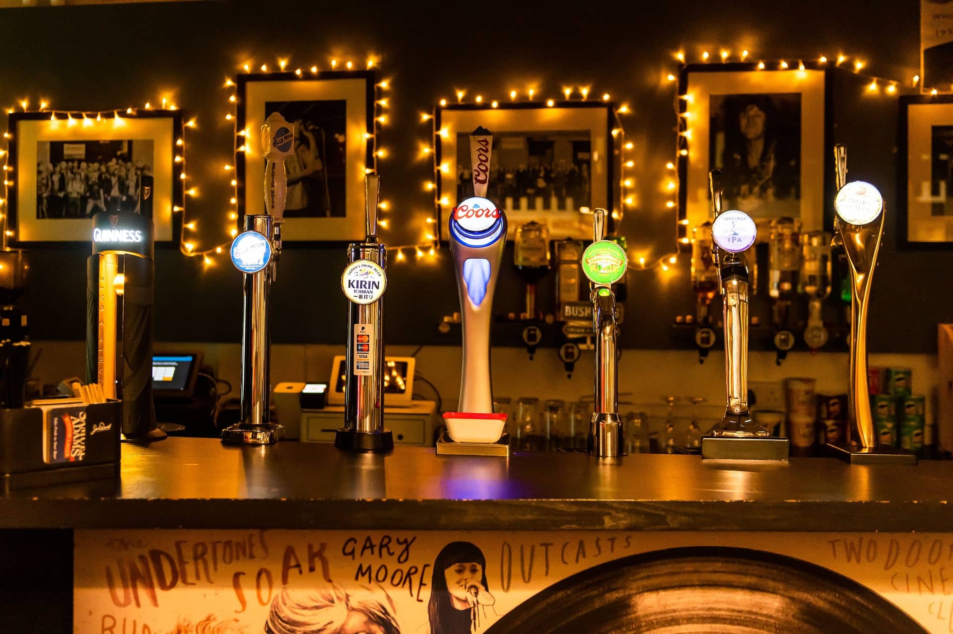 A bar inside the Oh Yeah Music Centre.