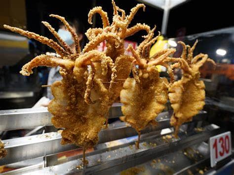 Squid is staple of Taiwanese street food culture.